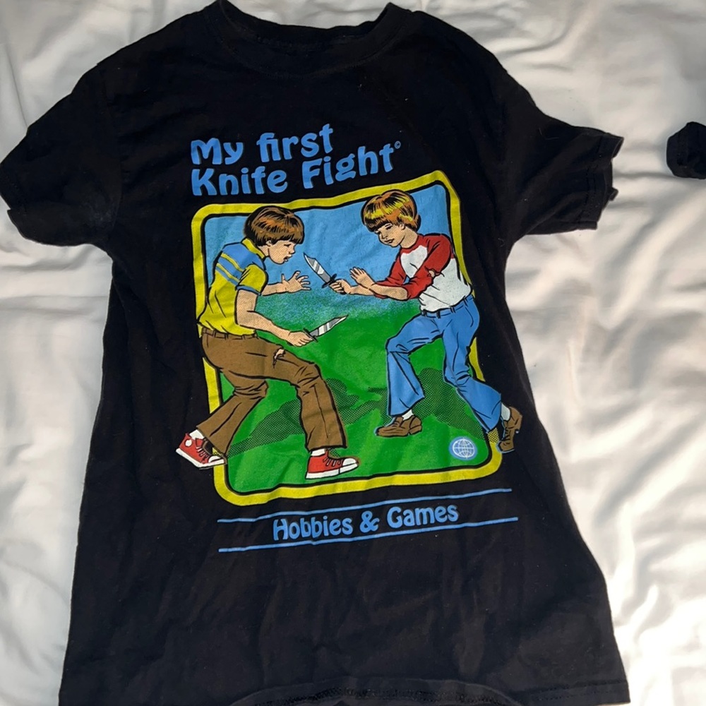 “My first Knife Fight” Steven Rhodes graphic tee